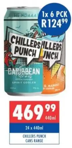 Ultra Liquors Chillers punch cans range offer