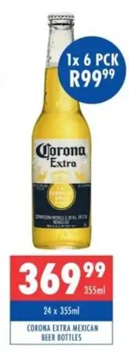 Ultra Liquors Corona extra mexican beer bottles offer