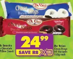 Shoprite De Vries Choco Rings All Variants offer