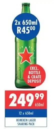 Ultra Liquors Heineken lager sharing pack offer