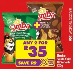 Shoprite Simba Potato Chips All Variants offer
