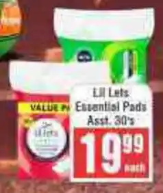 Frontline Lil Lets Essential Pads offer