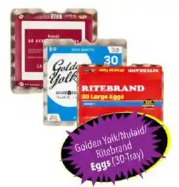 Shoprite Golden Yolk/ Nulaid/ Ritebrand Eggs offer