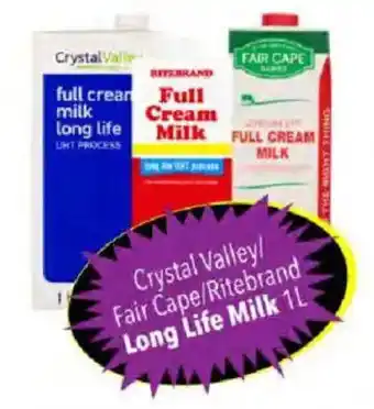 Crystal Valley/ Fair Cape/ Ritebrand Long Life Milk