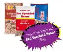 Shoprite Imbo/ Lion/ Ritebrand Red Speckled Beans offer