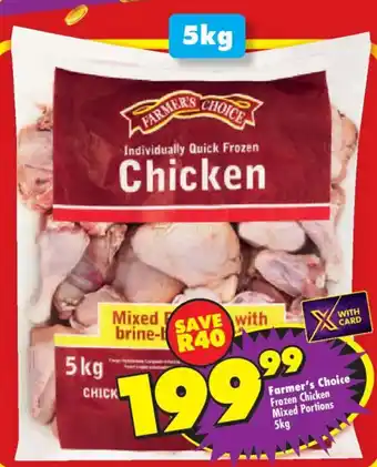 Shoprite Farmer's Choice Frozen Chicken Mixed Portions offer