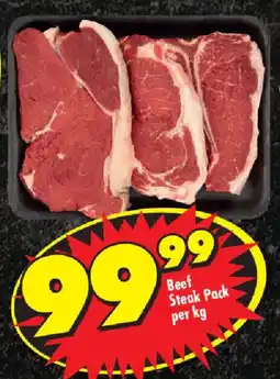 Shoprite Beef Steak Pack offer