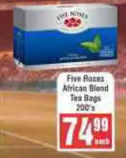 Frontline Five Roses African Blend Tea Bags offer