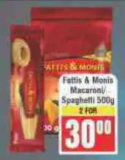 Frontline Fattis & Monis Macaroni/ Spaghetti offer