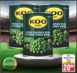 Frontline Κoo Garden Peas offer