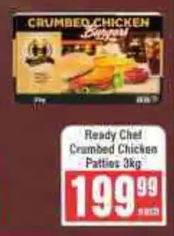 Frontline Ready Chef Crumbed Chicken Patties offer