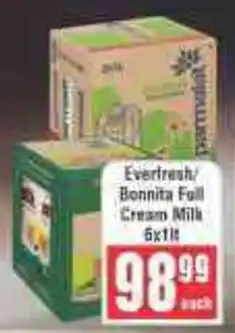 Frontline Everfresh/ Bonnita Full Cream Milk offer