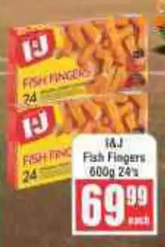 Frontline I&J Fish Fingers offer