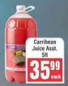 Frontline Carribean Juice offer