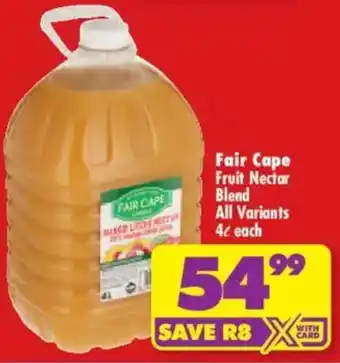 Fair Cape Fruit Nectar Blend All Variants