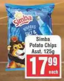 Frontline Simba Potato Chips offer