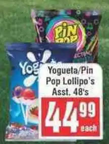 Frontline Yogueta/ Pin Pop Lollipop's offer