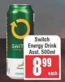 Frontline Switch Energy Drink offer
