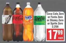 Frontline Coca Cola Zero or Fanta Zero or Stoney Zero or Sprite Zero offer