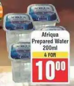 Frontline Afriqua Prepared Water offer