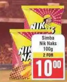 Frontline Simba Nik Naks offer