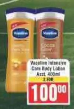Frontline Vaseline Intensive Care Body Lotion offer