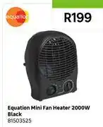 Leroy Merlin Equation Mini Fan Heter 2000W Black 81503525 offer