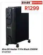 Leroy Merlin Alva Oil Heater 11 Fin Black 2500W 81481961 offer