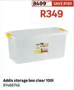 Leroy Merlin Addis Storage Box Clear 100L 81466746 offer