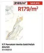 Leroy Merlin F/T Porcelain Venito Gold Polish 60 x 120 81498848-Per Sqm offer