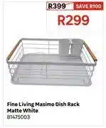 Leroy Merlin Fine Living Masimo Dish Rack Matte White 81475003 offer