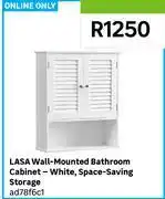 Leroy Merlin Lasa Wall Mounted Bathroom Cabinet White Space Saving Storage ad78f6c1 offer