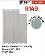 Leroy Merlin Remix Shower Curtain Poly Trench 180 x 200 81503396 offer