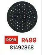 Leroy Merlin Sensea Icone Round Shower Head Black 81492868 offer