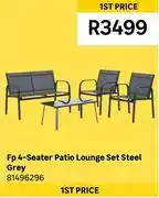 Leroy Merlin FP 4 Seater Patio Lounge Set Steel Grey 81496296 offer