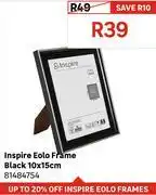 Leroy Merlin Inspire Eolo Frame Black 10 x 15cm 81484754 offer