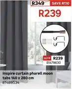 Leroy Merlin Inspire Curtain Pharell Moon Tabs 140 x 280cm 81489534 offer