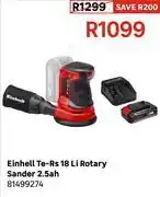 Leroy Merlin Einhell TE-RS 18 Li Rotary Sander 2.5Ah 81499274 offer