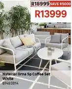 Leroy Merlin Naterial Orna 5p Coffee Set White 81483814 offer