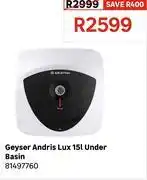 Leroy Merlin Ariston 15L Andris Lux Under Basin Geyser 81497760 offer