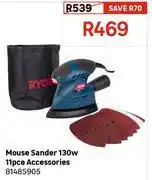 Leroy Merlin Ryobi Mouse Sander 130W 11pce Accessories 81485905 offer