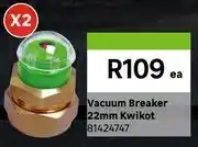 Leroy Merlin Kwikot 22mm Vacuum Breaker 81424747 offer