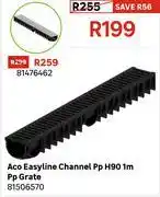 Leroy Merlin Aco Easyline Channel Pp H90 1m Pp Grate 81506570 offer