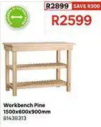 Leroy Merlin Workbench Pine 1500 x 600 x 900mm 81438313 offer