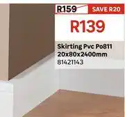 Leroy Merlin Skirting PVC Po 811 20 x 80 x 2400mm 81421143 offer