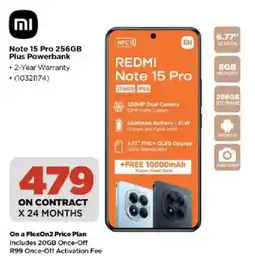 HiFi Corp Xiaomi Note 15 Pro 256GB Plus Powerbank offer