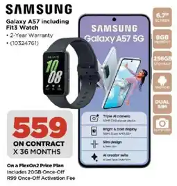 HiFi Corp Samsung Galaxy A57 including Fit3 Watch offer