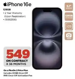 HiFi Corp iPhone 16e 128GB offer