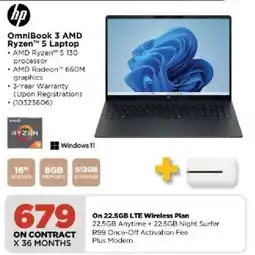 HiFi Corp Hp OmniBook 3 AMD Ryzen 5 Laptop offer