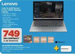 HiFi Corp Lenovo LOQ 15 AMD Ryzen 5 RTX 3050 Gaming Laptop offer